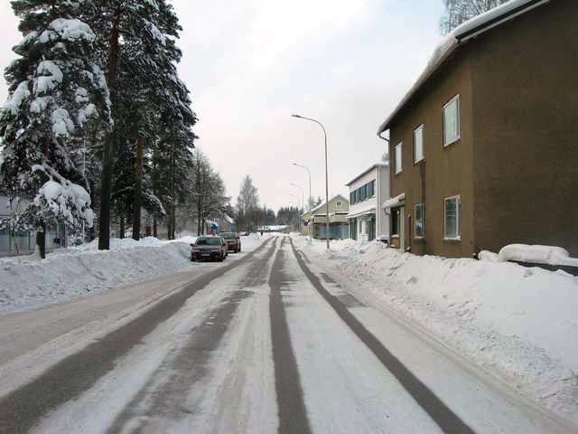 Niskapietiläntietä Raution kohdalla.&nbsp;(Miikka Kurri&nbsp;12.2.2010)