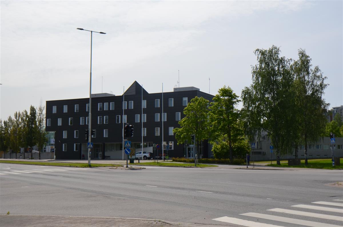 Mansikkalan virastotalo koillisesta päin kuvattuna.&nbsp;(Päivi Makkonen&nbsp;2025)