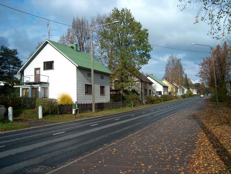 Lapveden katunäkymää.&nbsp;(Pöyry Environmental Oy&nbsp;2007)