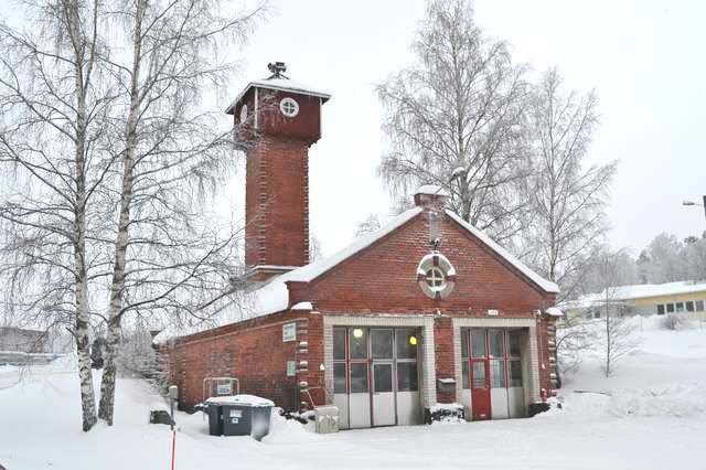 Kaukaan paloasema pohjoissuunnasta (Saimaa).&nbsp;(Miikka Kurri&nbsp;19.1.2011)