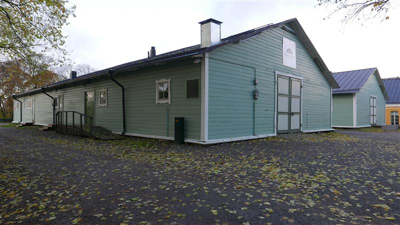 Vieressä rak 22. Taustalla rak 23 taidemuseo&nbsp;(Sitowise Oy Minna Halonen ja Nina Virtanen&nbsp;28.10.2020)