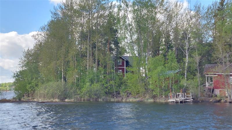 Näkymä kohti saaren keskiosissa sijaitsevaa asuinrakennusta.&nbsp;(Dan Ronimus&nbsp;5/2022)