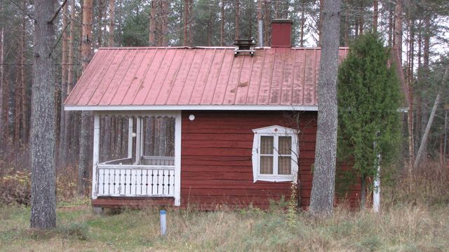 Saunarakennus.&nbsp;(Niina Ahlfors&nbsp;lokakuu 2012)
