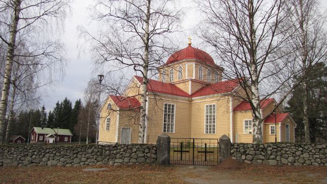 Uukuniemen kirkko.&nbsp;(Niina Ahlfors&nbsp;lokakuu 2012)