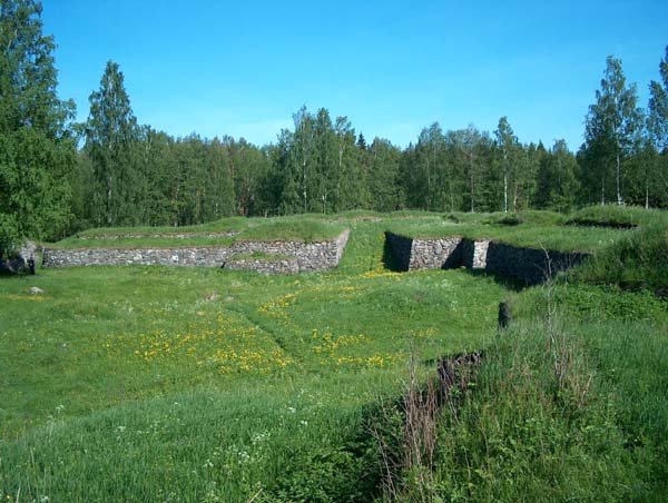 Kärnäkosken linnoitusta.&nbsp;(Pöyry Environment/Matti Veijovuori&nbsp;2007)