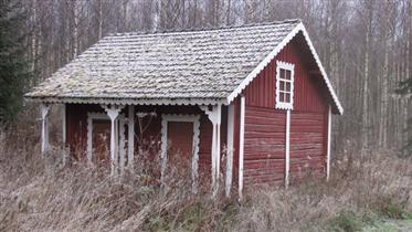 Kuva: Aittarakennus.&nbsp;(Niina Ahlfors&nbsp;lokakuu 2012)