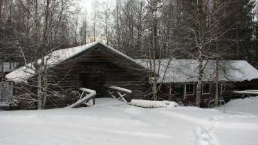 Kuva: Myllyrakennus ja saha.&nbsp;(Teija Ahola&nbsp;10.1.2009)